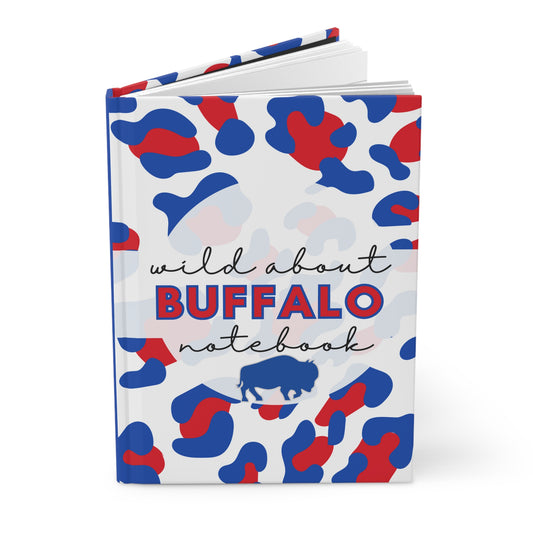Wild About BUFFALO 6" x 9" 150 Page (75 sheets) white lined paper Hardcover Journal Matte (Pattern #5)