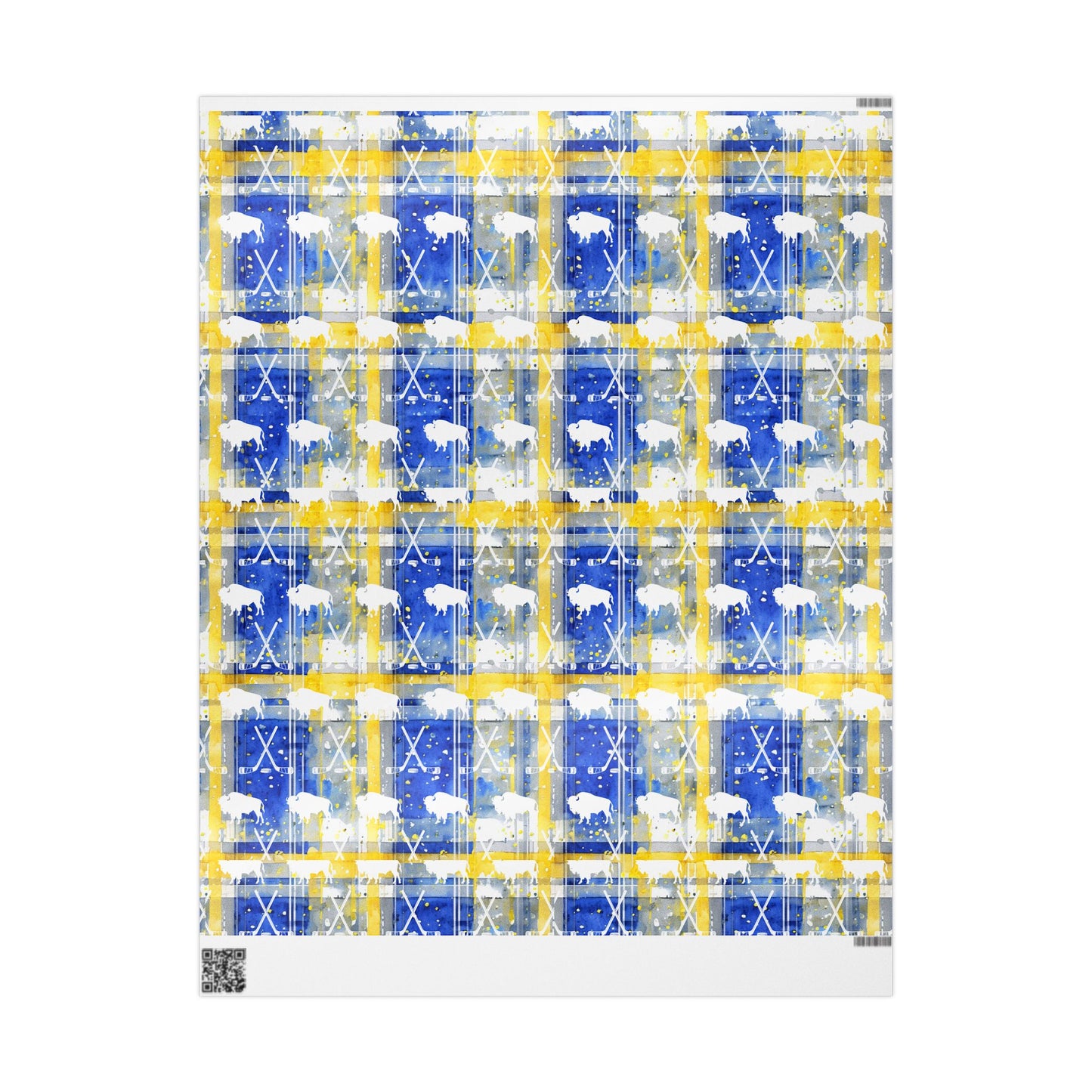 Buffalo Sabres Plaid Wrapping Paper