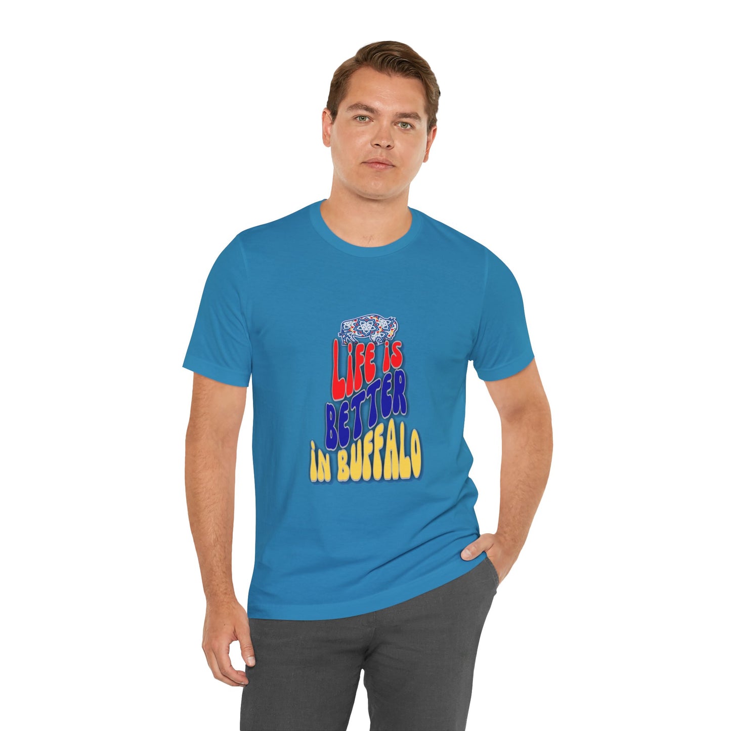 Life is Better in Buffalo Unisex Jersey Short Sleeve Tee