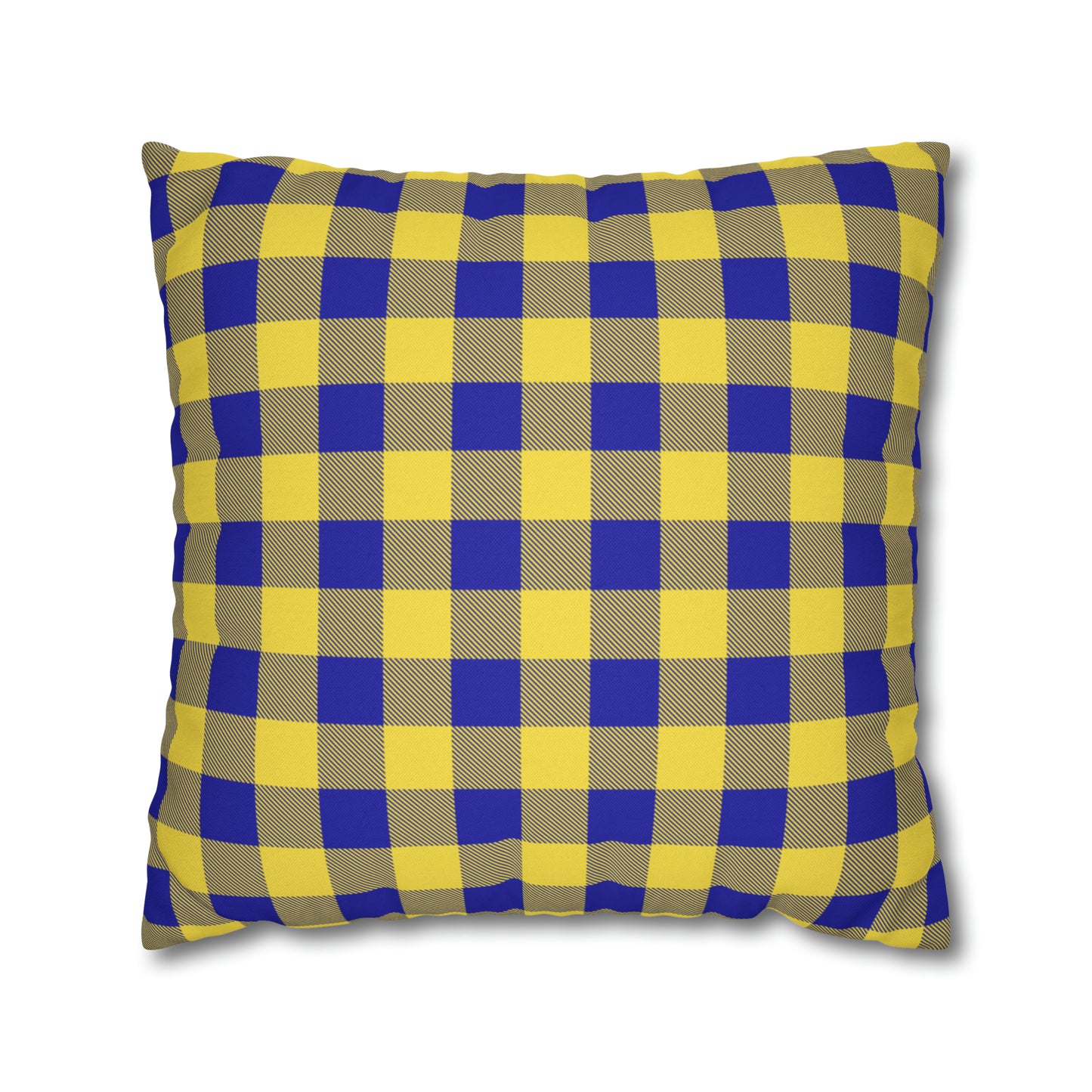 Sabres Buffalo Plaid Spun Polyester Square Pillow Case