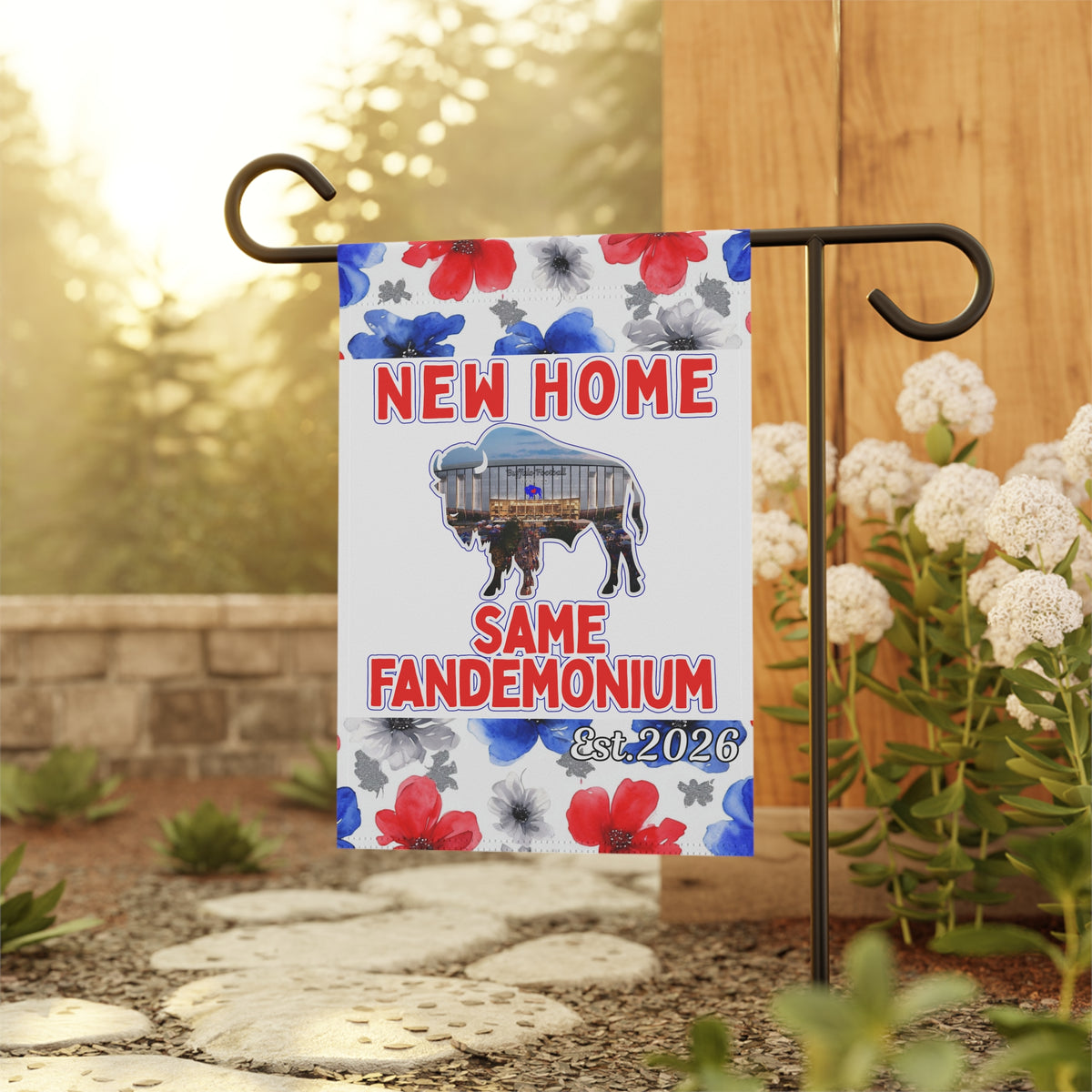 New Football Home 2026 Floral Garden Flags