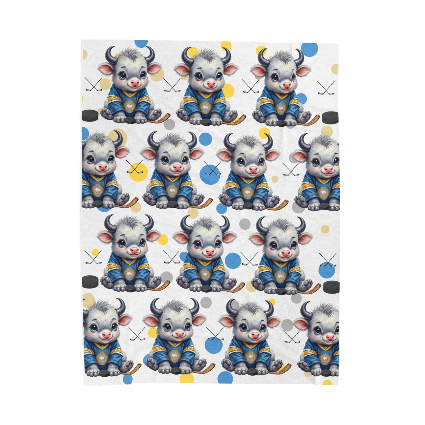 🏒 Buffalo Hockey  Buffalo Hockey Minky Blanket – Ultra Soft Cozy Buffalo Throw