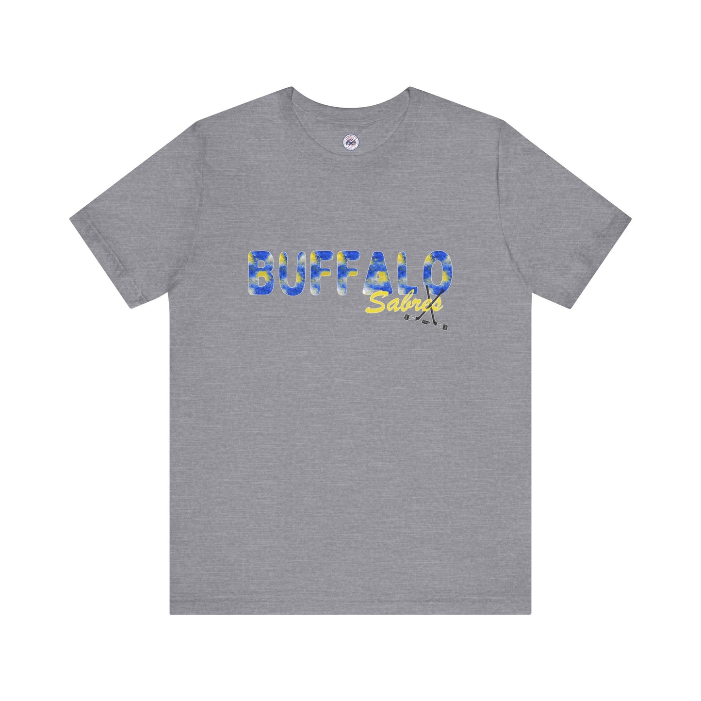 Sabres Watercolor Buffalo Unisex Short Sleeve Tee