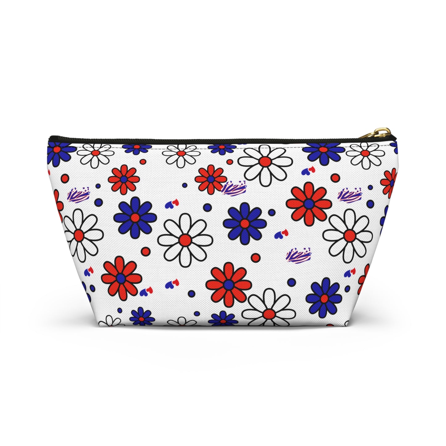 Buffalo Bills Flower Power Retro Accessory Pouch w T-bottom