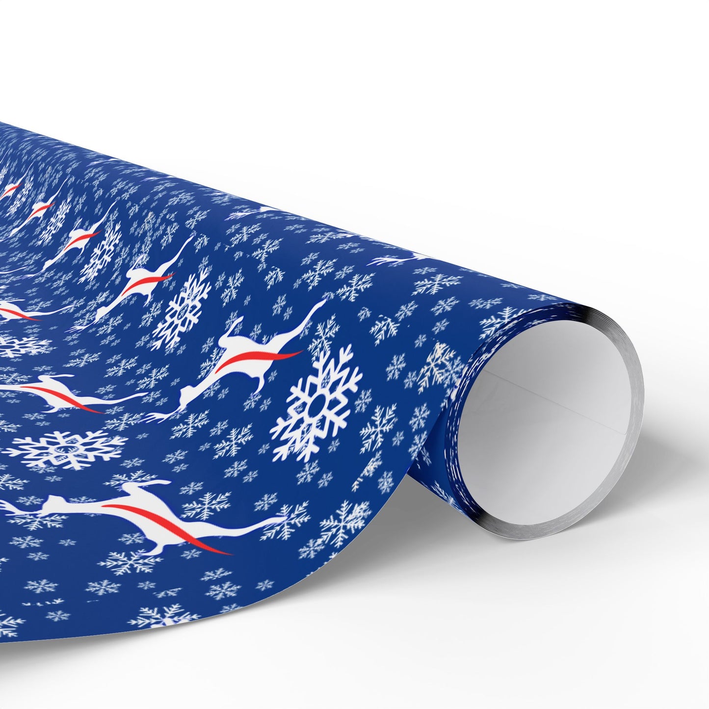 Blue Billmas Wrapping Paper