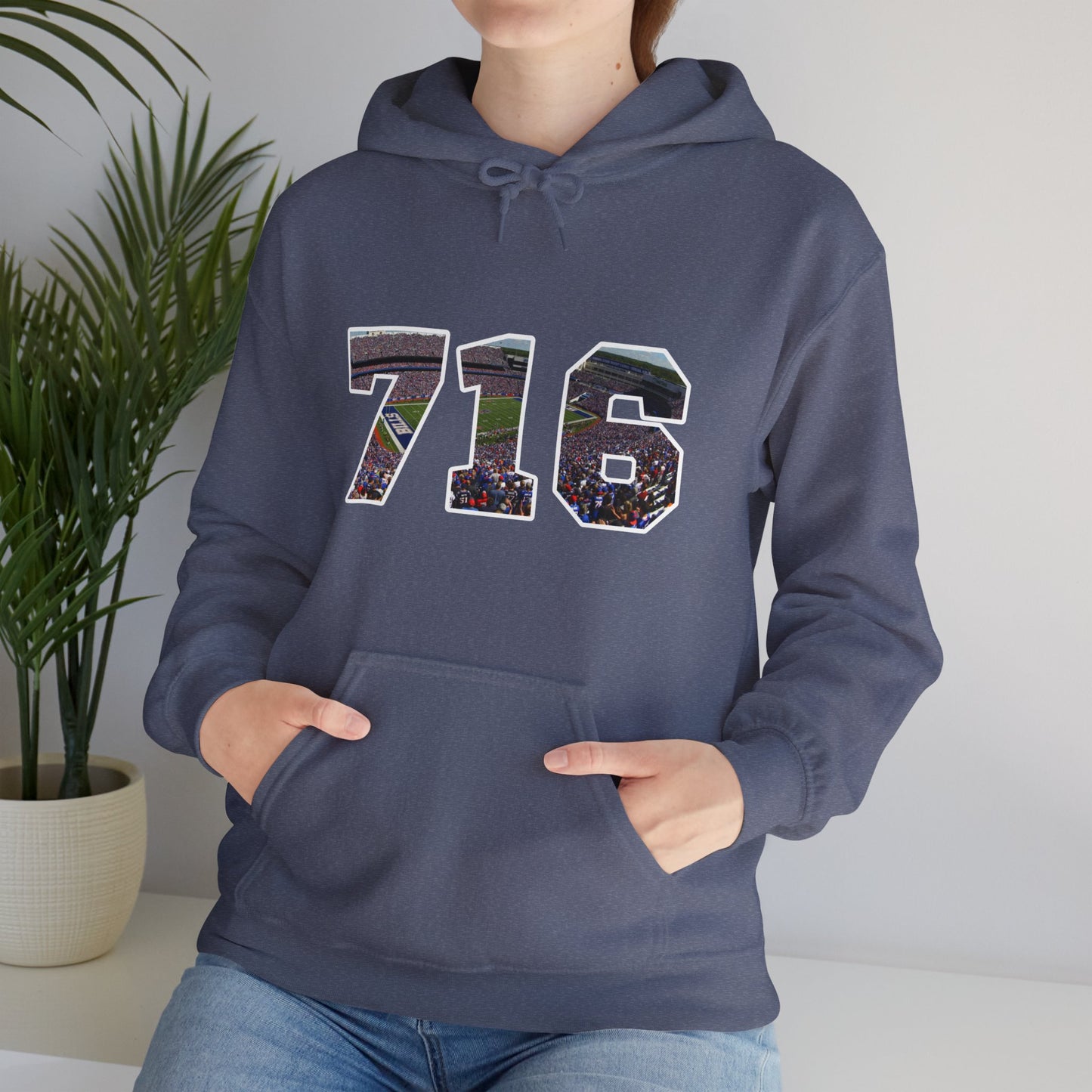 716 Buffalo Bills Stadium Unisex Heavy Blend™ Hooded Sweatshirt