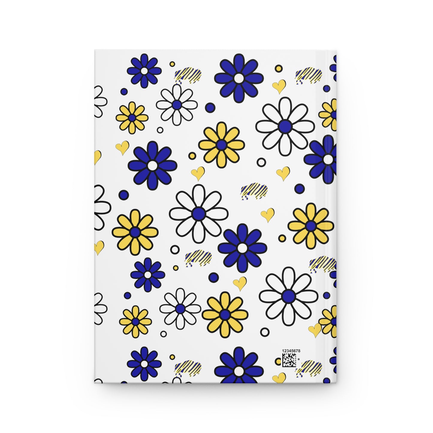 Sabres Flower Power 6" x 9" 150 Page (75 sheets) white lined paper Hardcover Journal