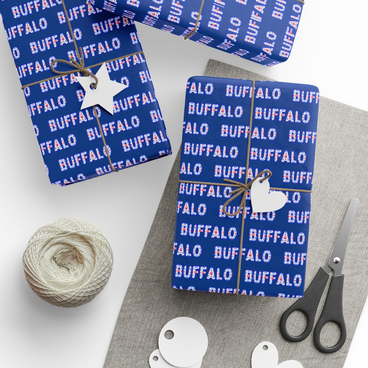 Buffalo Blue Wrapping Paper