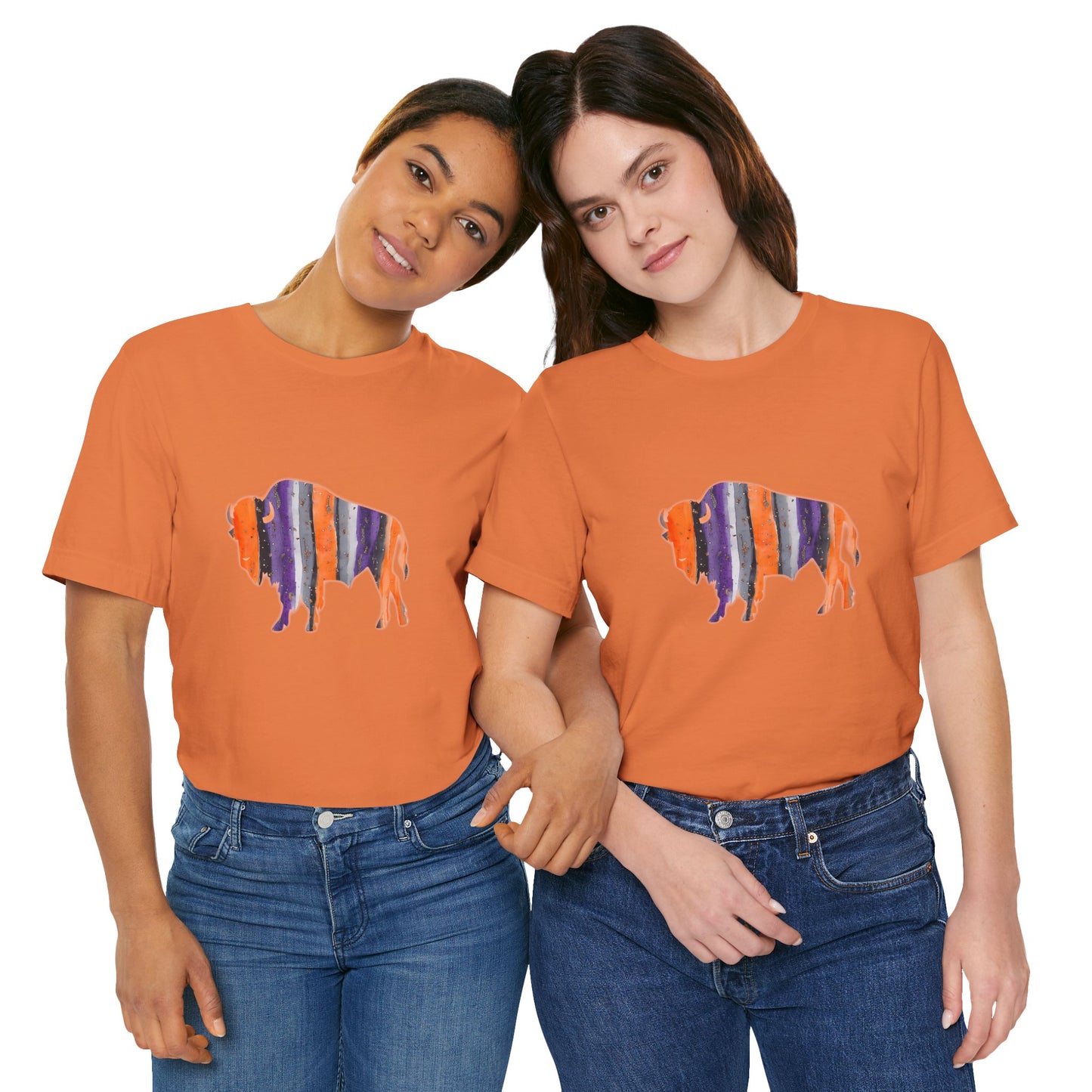 Bandits Watercolor Buffalo Unisex Short Sleeve Tee