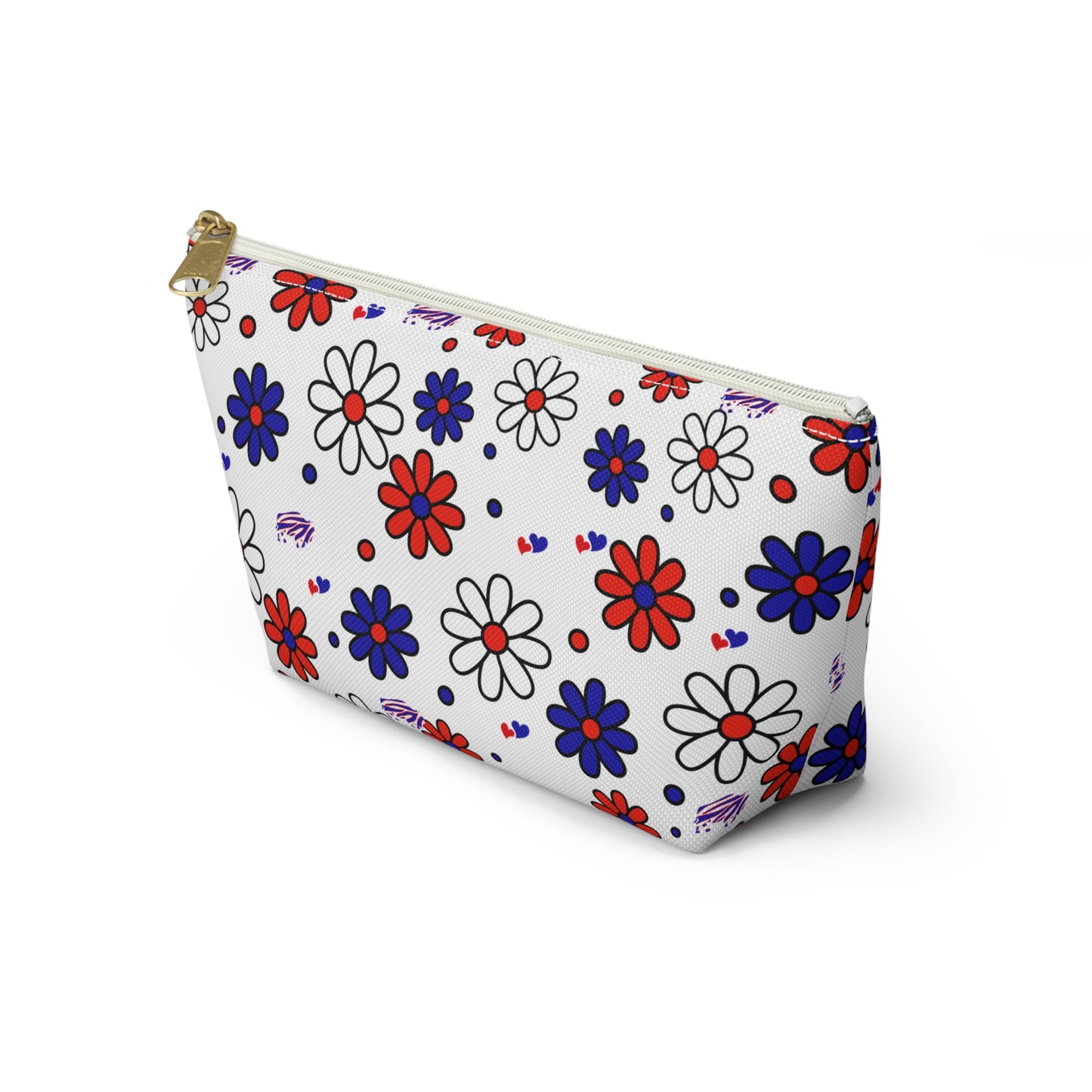 Buffalo Bills Flower Power Retro Accessory Pouch w T-bottom