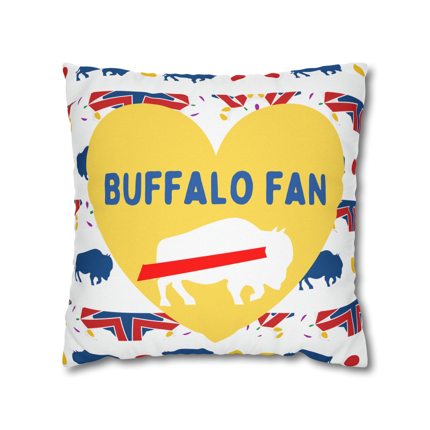 Buffalo Sports Fan Pillow Case