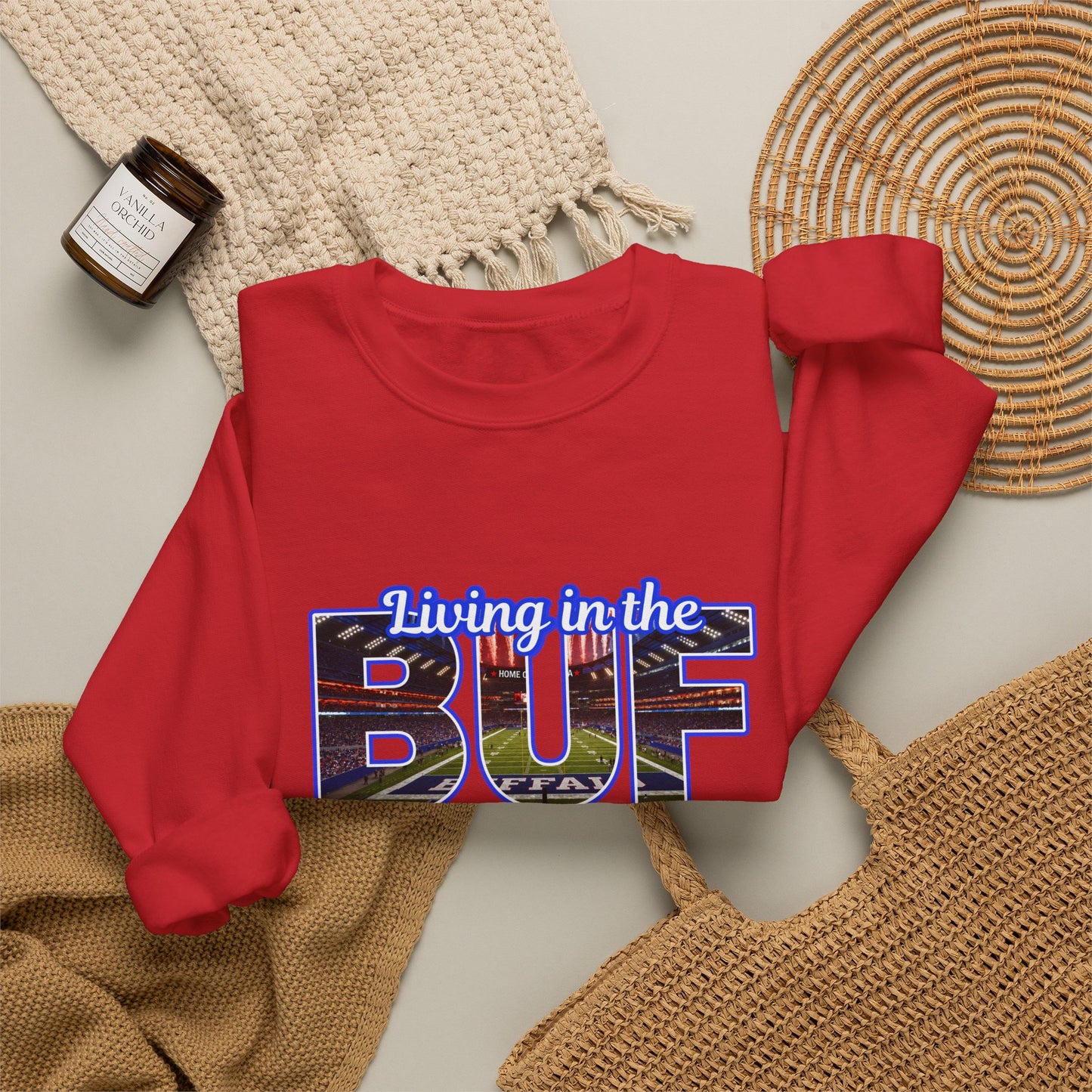 BUF New Stadium Unisex Heavy Blend™ Crewneck Sweatshirt