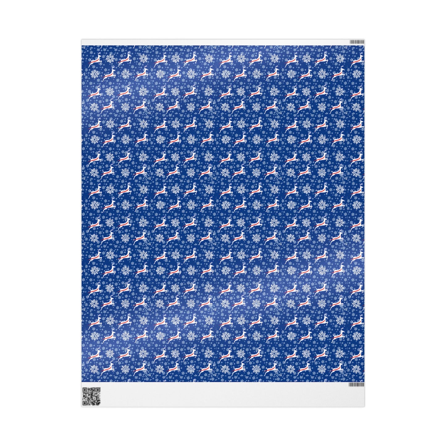 Blue Billmas Wrapping Paper