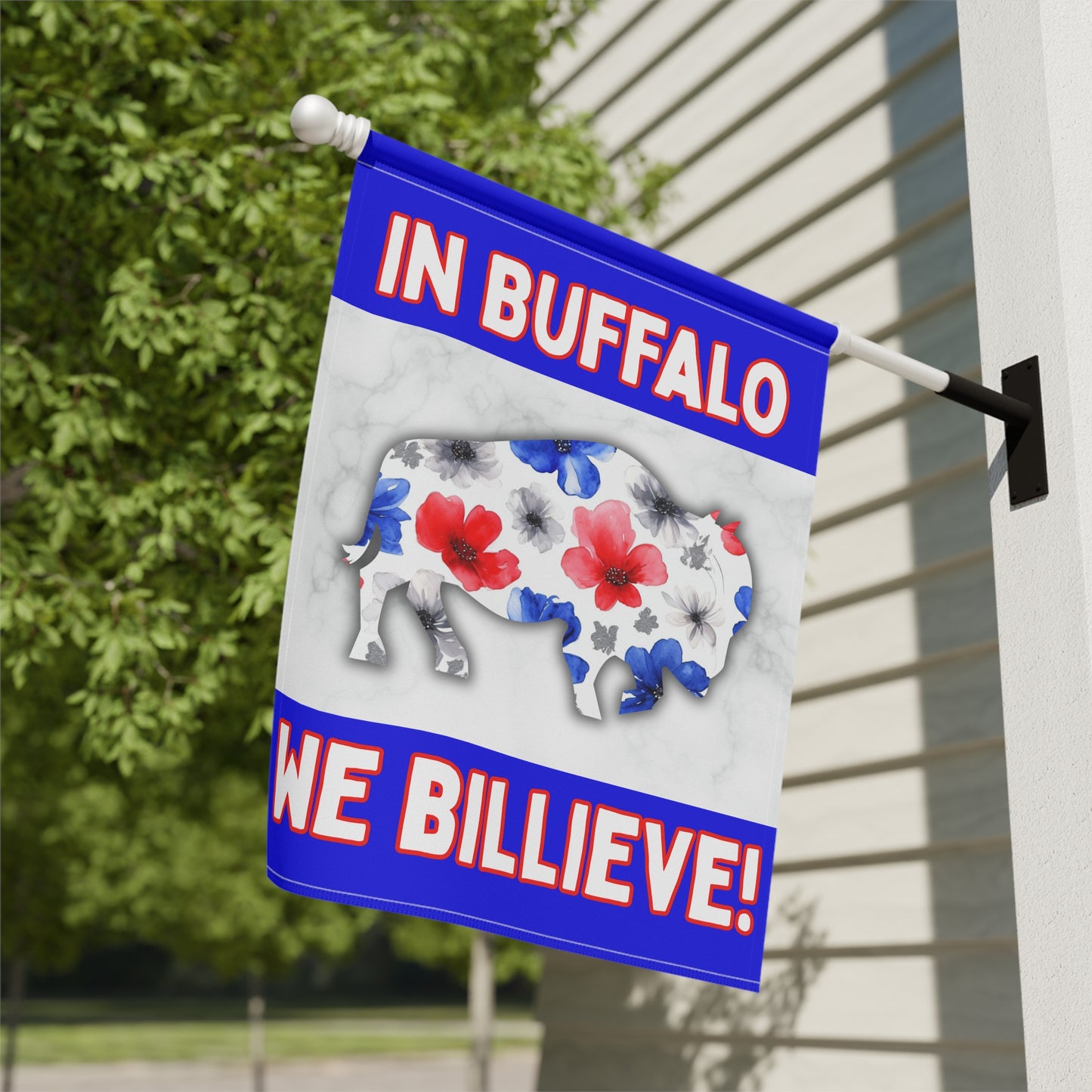 We Billieve Garden Flags