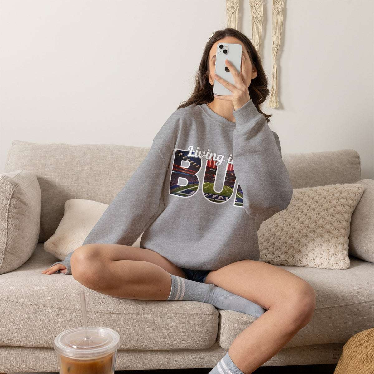 BUF New Stadium Unisex Heavy Blend™ Crewneck Sweatshirt