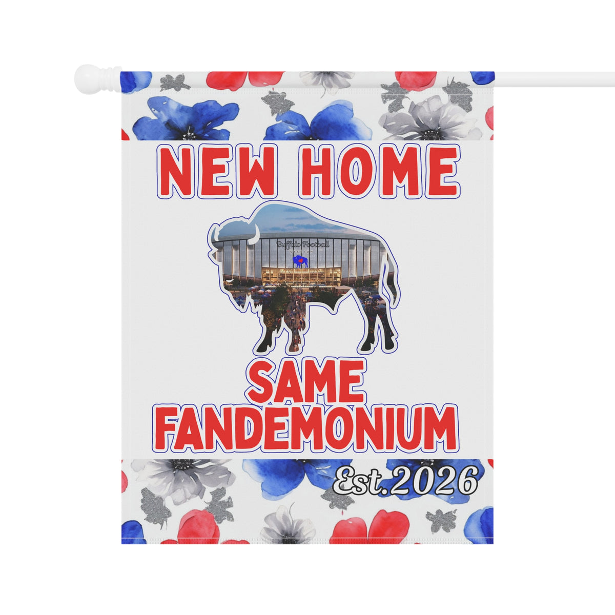 New Football Home 2026 Floral Garden Flags