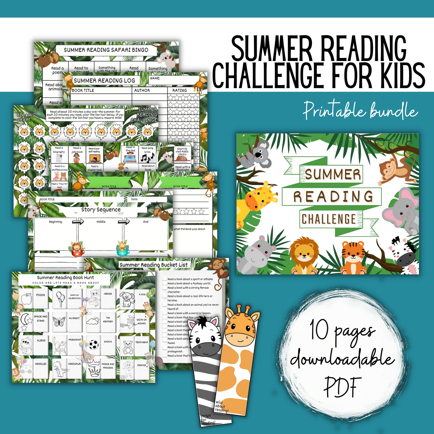 Summer Reading Challenge _ Safari Theme