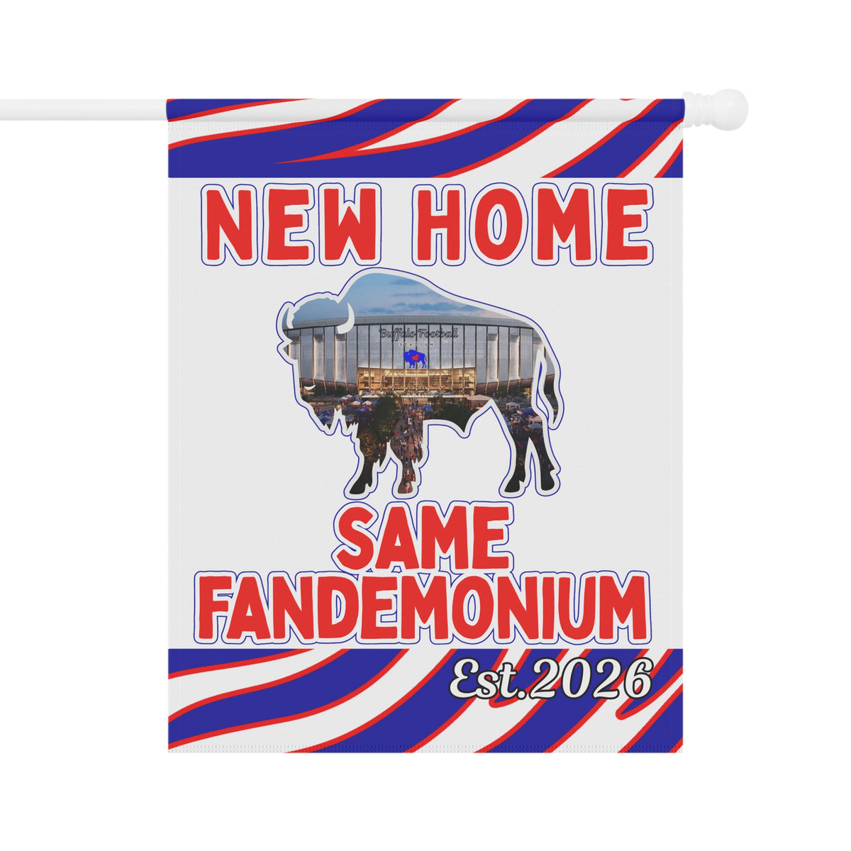 New Football Home 2026 Animal Stripes Garden Flags