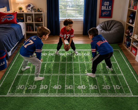 Football Field Play Rug