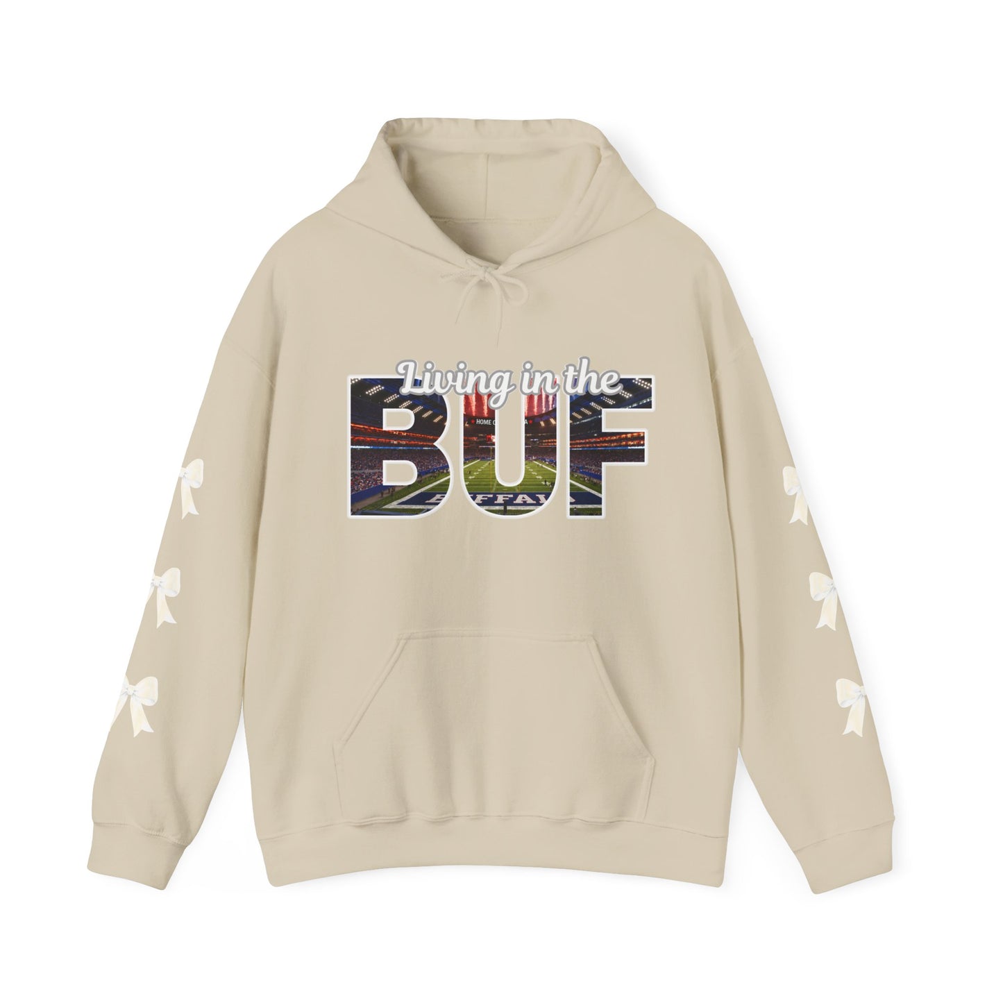 BUF Buffalo Bills Stadium Unisex Heavy Blend™ Hooded Sweatshirt