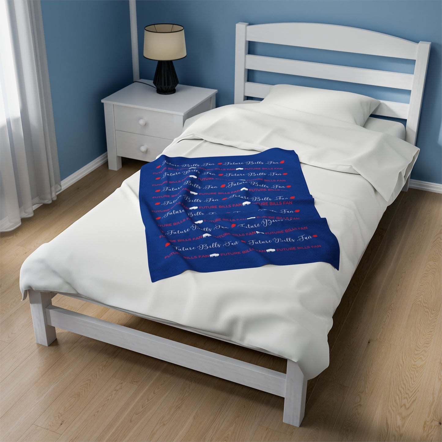 Future Bills Fan Warm and Cuddly Velveteen Plush Blanket