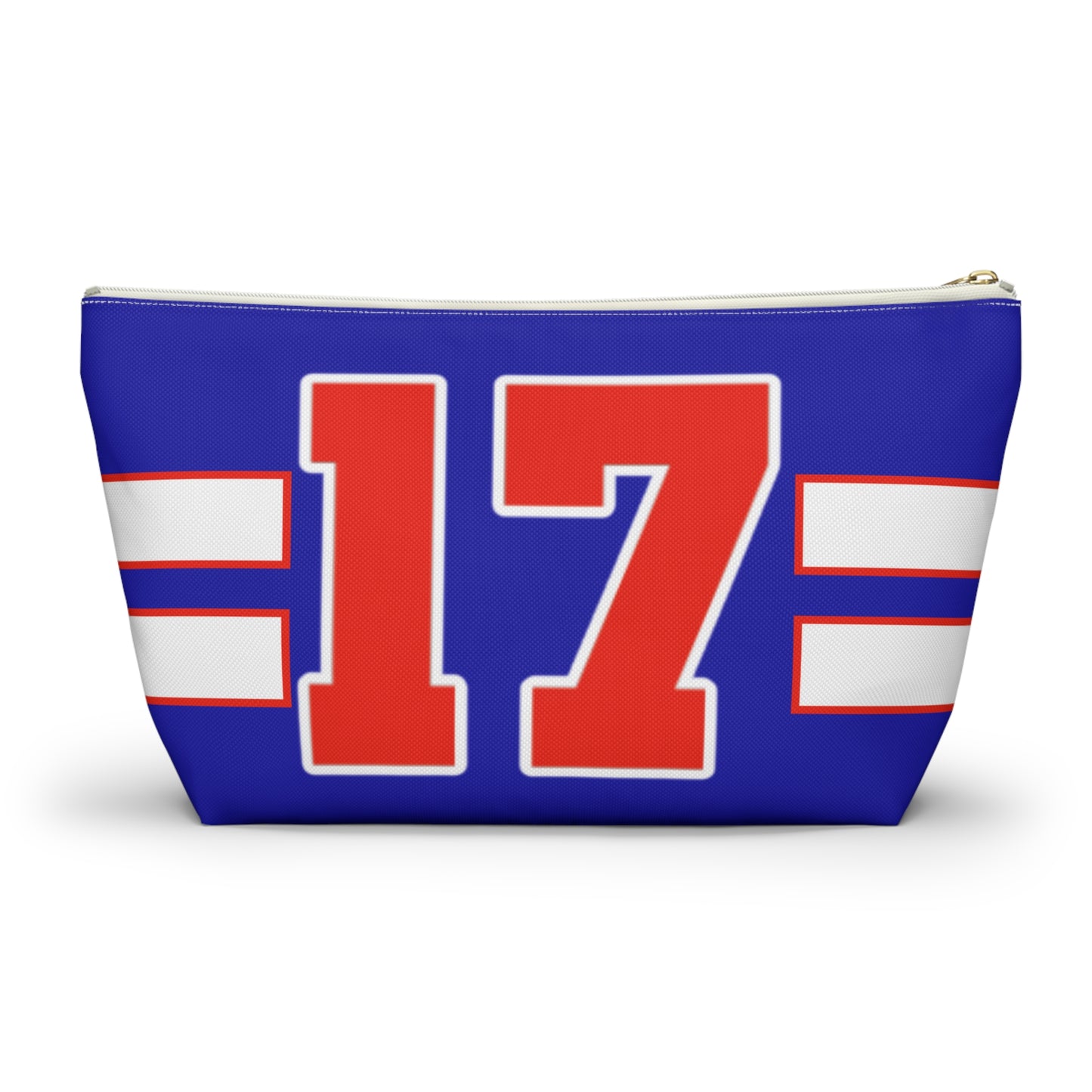 #17 Buffalo Bills Retro Accessory Pouch w T-bottom