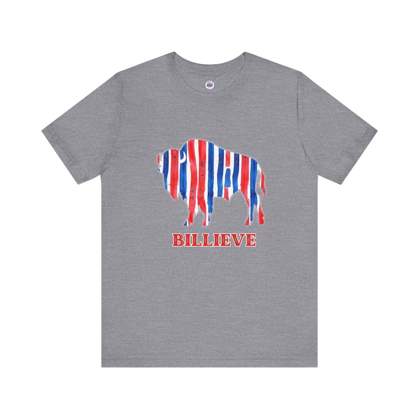 Watercolor Buffalo Unisex Short Sleeve Tee