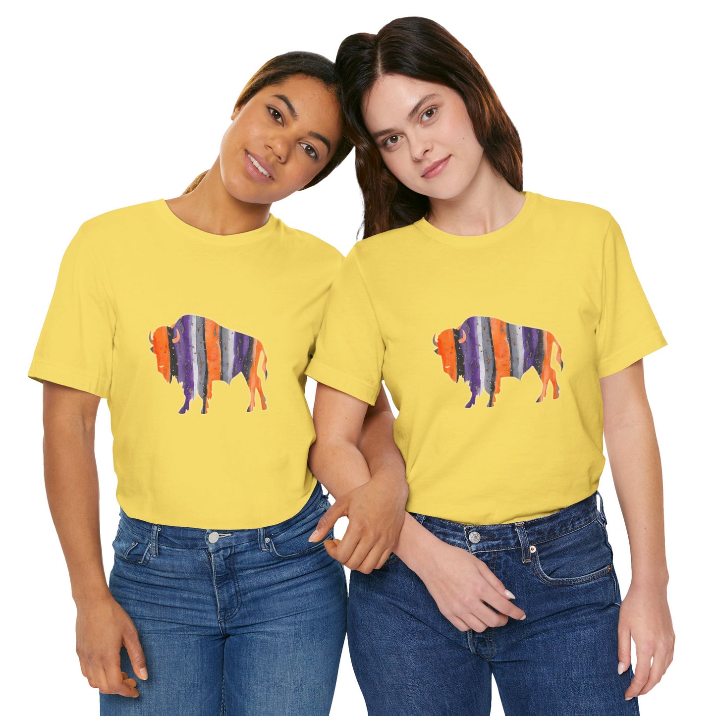 Bandits Watercolor Buffalo Unisex Short Sleeve Tee