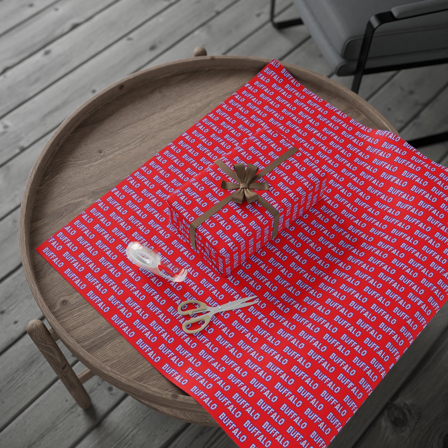 Buffalo Red Wrapping Paper