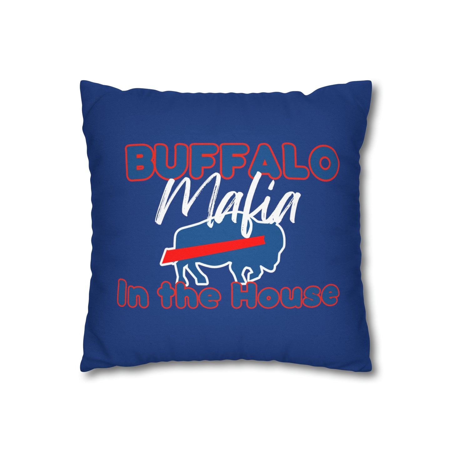 Buffalo Mafia Spun Polyester Square Pillow Case