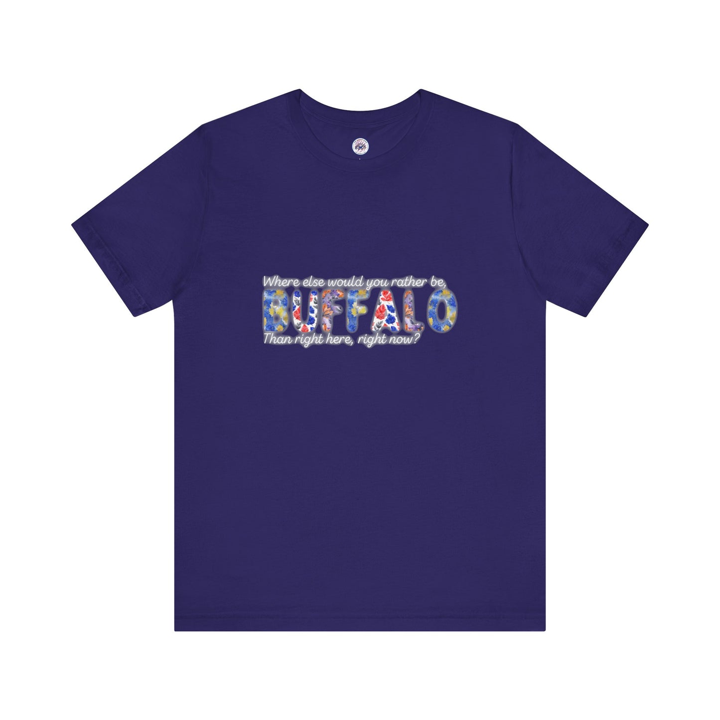 Watercolor Buffalo Leaves T-Shirt (Where else would you rather be...)