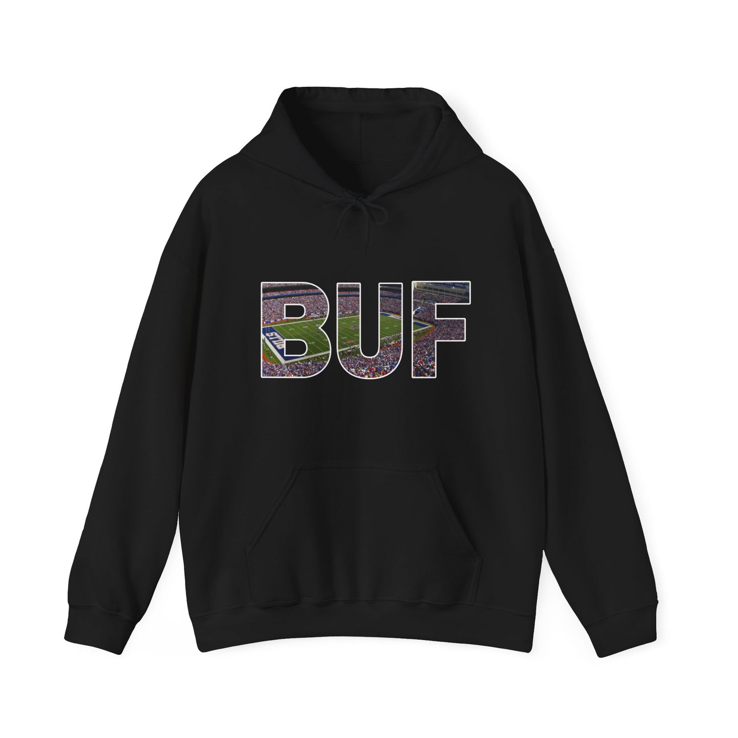 BUF Buffalo Bills Stadium Unisex Heavy Blend™ Hooded Sweatshirt