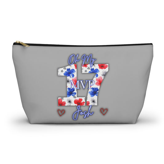 Oh My Josh Buffalo Football Retro Accessory Pouch w T-bottom