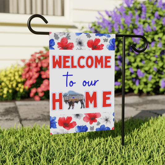 Welcome to our New Home - New Stadium 2026 Floral Garden Flags