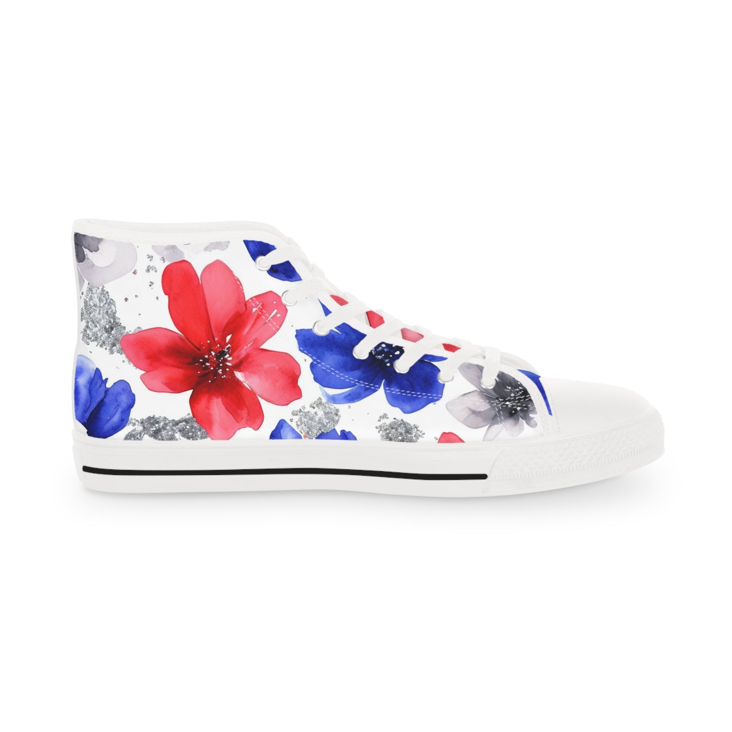 Buffalo Football Floral Watercolor High Tops