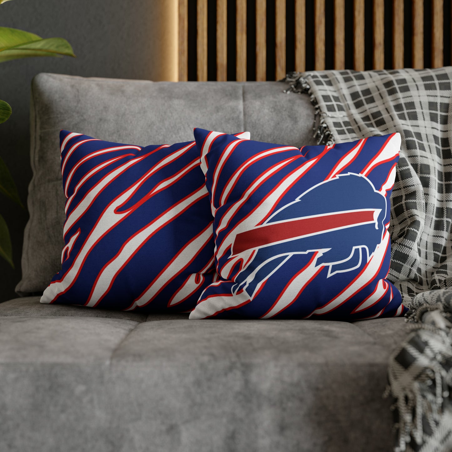 Zubaz Buffalo Bills Spun Polyester Square Pillow Case