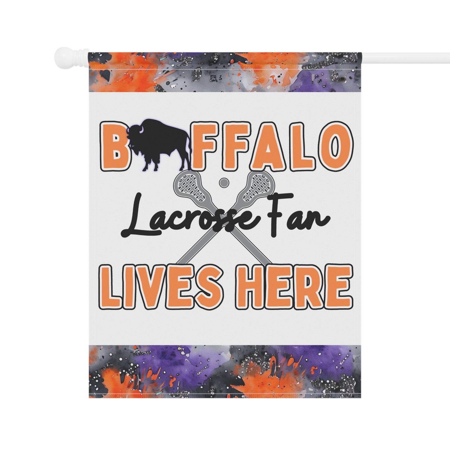 Buffalo Lacrosse Fan Garden Flag