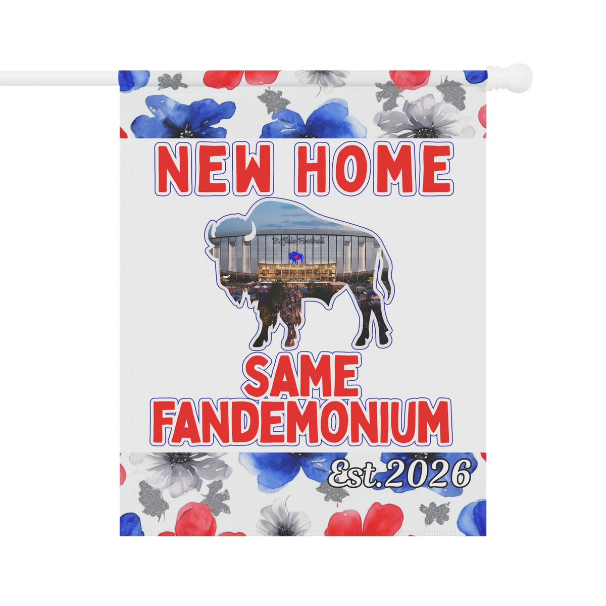 New Football Home 2026 Floral Garden Flags