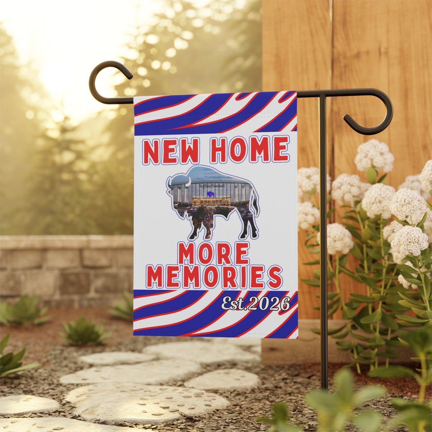 New Football Home 2026 Animal Stripes Garden Flags