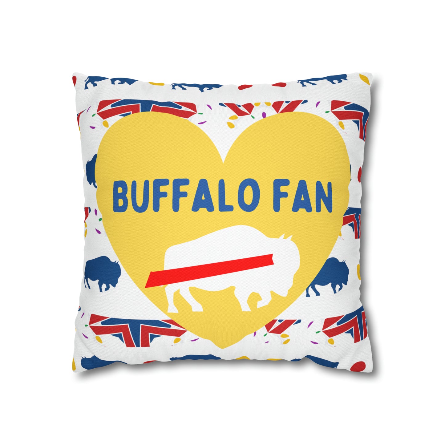 Buffalo Sports Fan Pillow Case