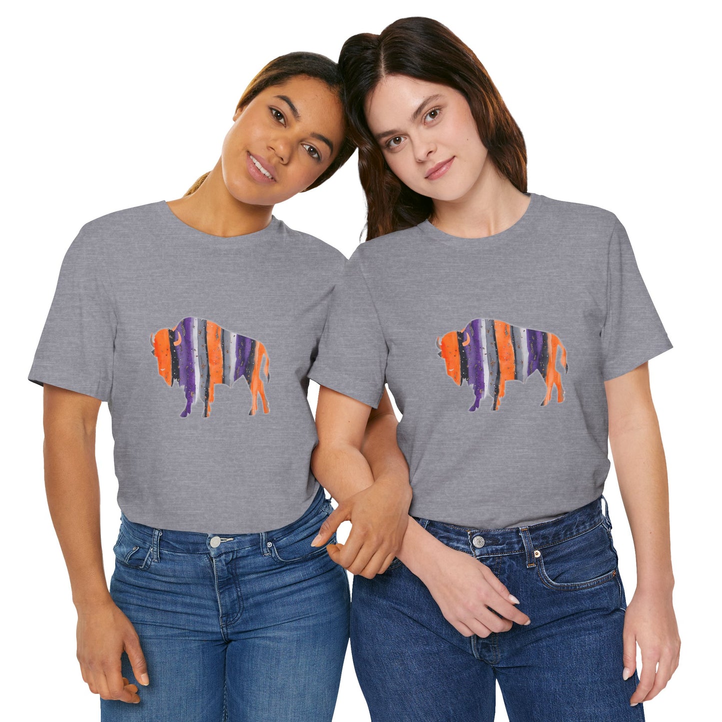 Bandits Watercolor Buffalo Unisex Short Sleeve Tee