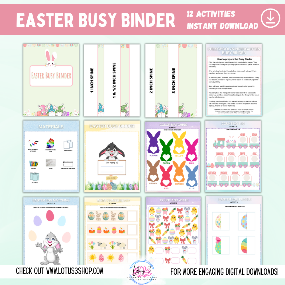 Easter Activities Collection ~ Over 75 Pages