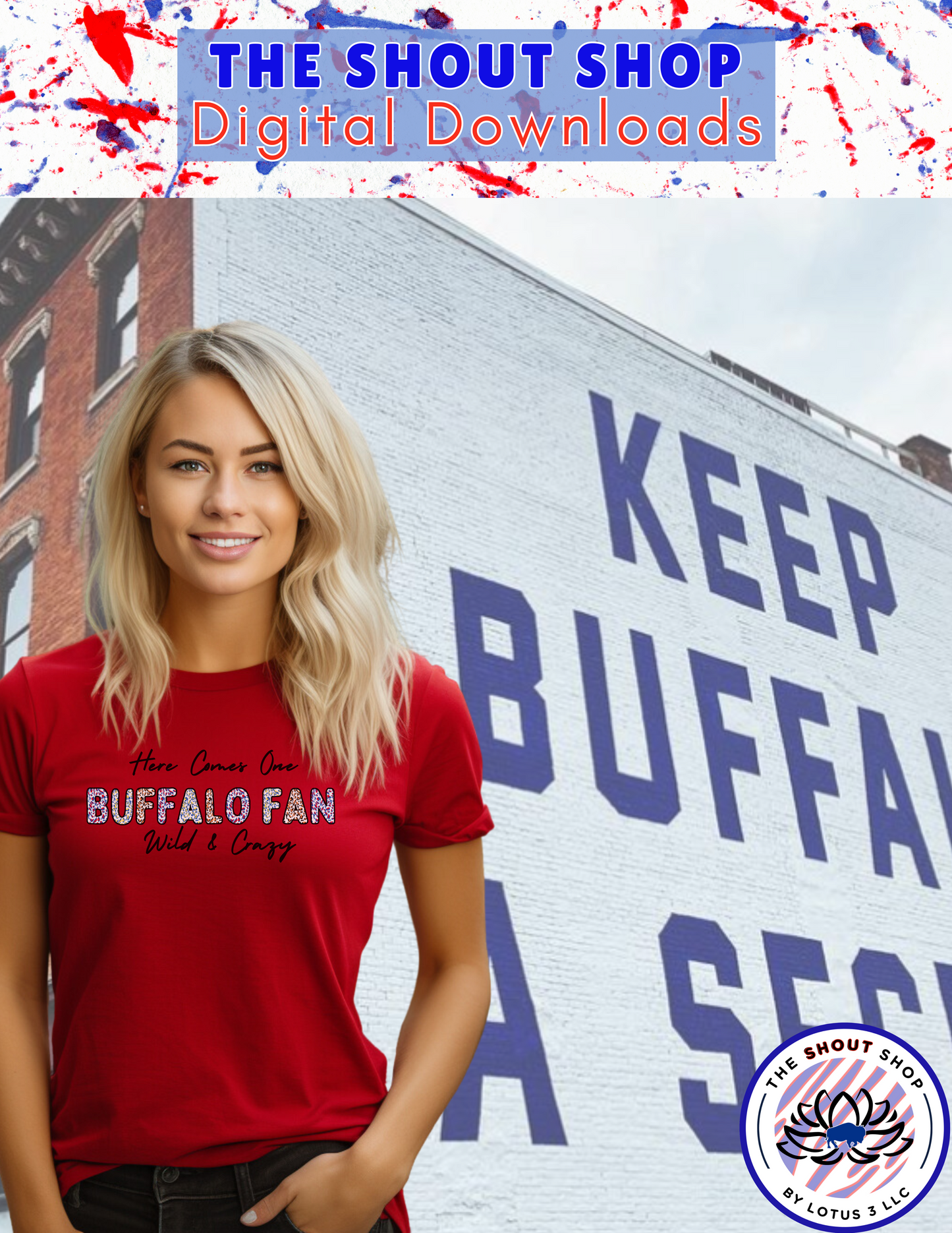 Buffalo Sports Digital Downloads MEGA COLLECTION ALL 13 COLLECTIONS: INCLUDES OVER 100 BUFFALO THEMED DIGITAL DOWNLOAD FILES THAT COME IN PNG FORMAT