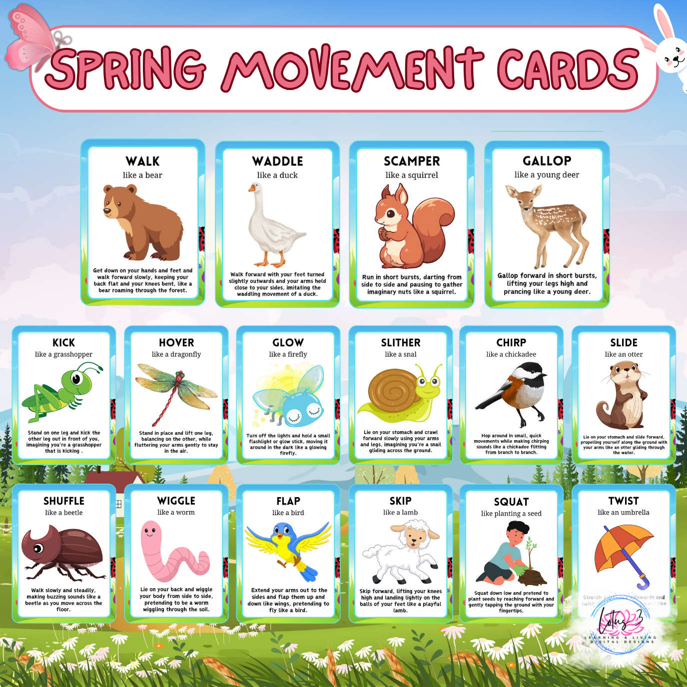 Spring Movement Cards