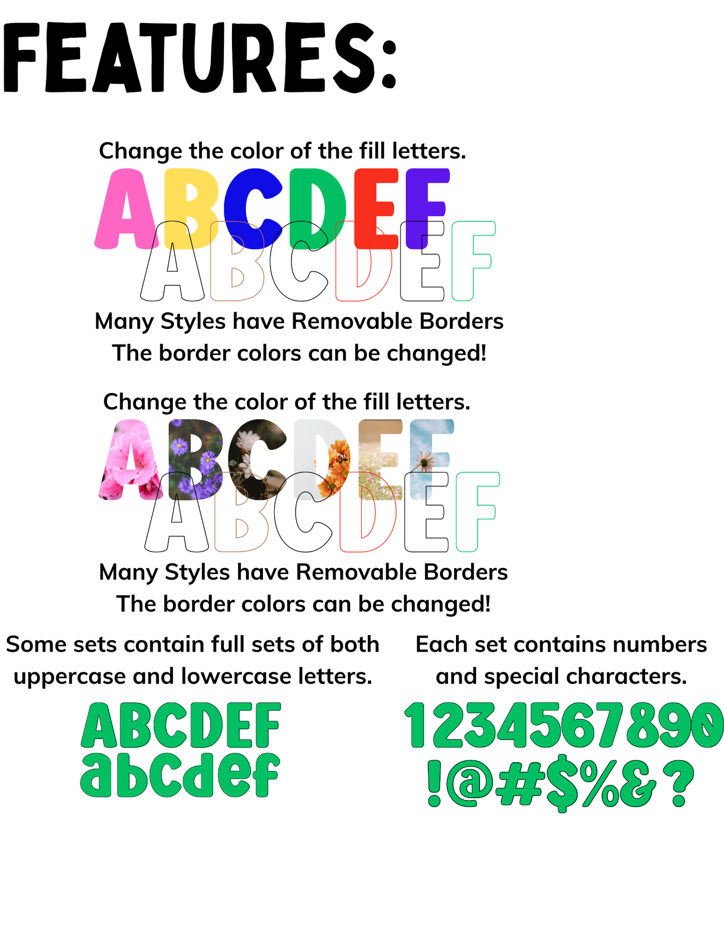 Spooky Halloween Font Canva Template Collection