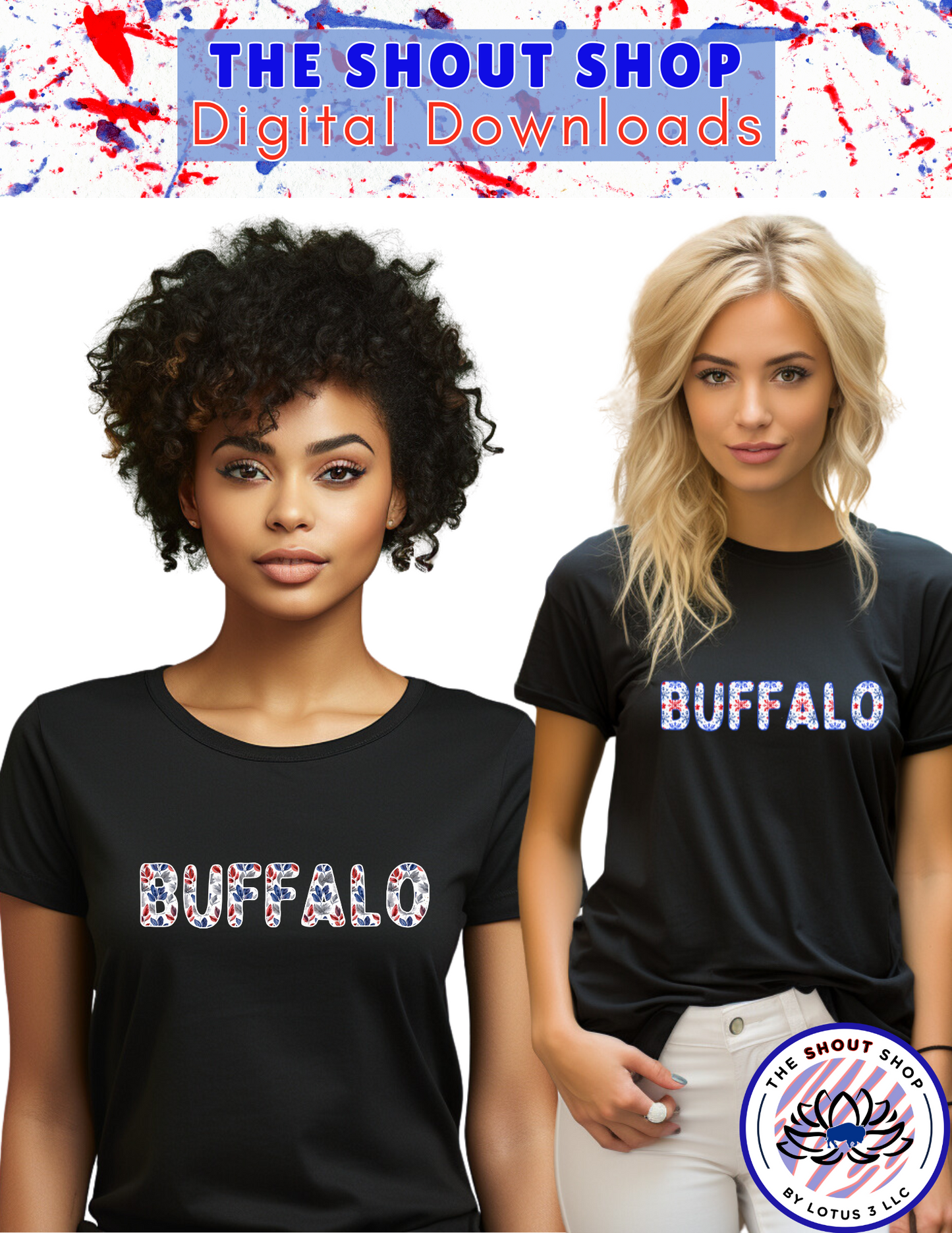 Buffalo Sports Digital Downloads MEGA COLLECTION ALL 13 COLLECTIONS: INCLUDES OVER 100 BUFFALO THEMED DIGITAL DOWNLOAD FILES THAT COME IN PNG FORMAT