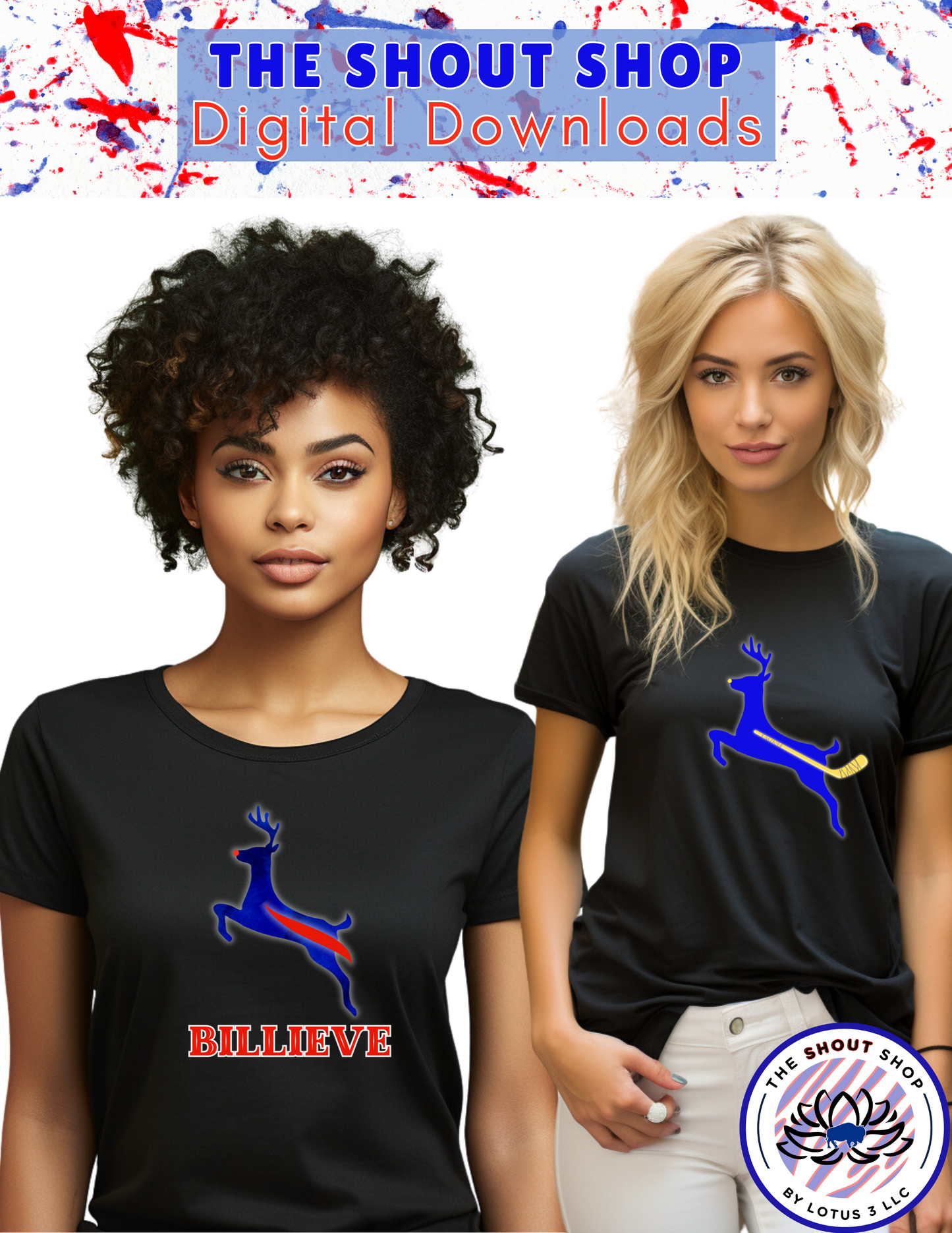 Buffalo Sports Digital Downloads 2024 HOLIDAY COLLECTION: BUFFALO THEMED HOLIDAY DIGITAL DOWNLOAD FILES THAT COME IN PNG FORMAT (Copy)