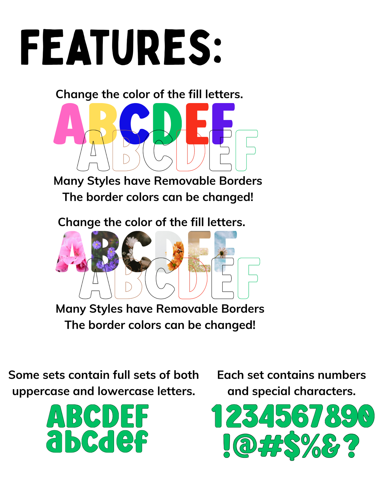 Poster Font Canva Template Collection