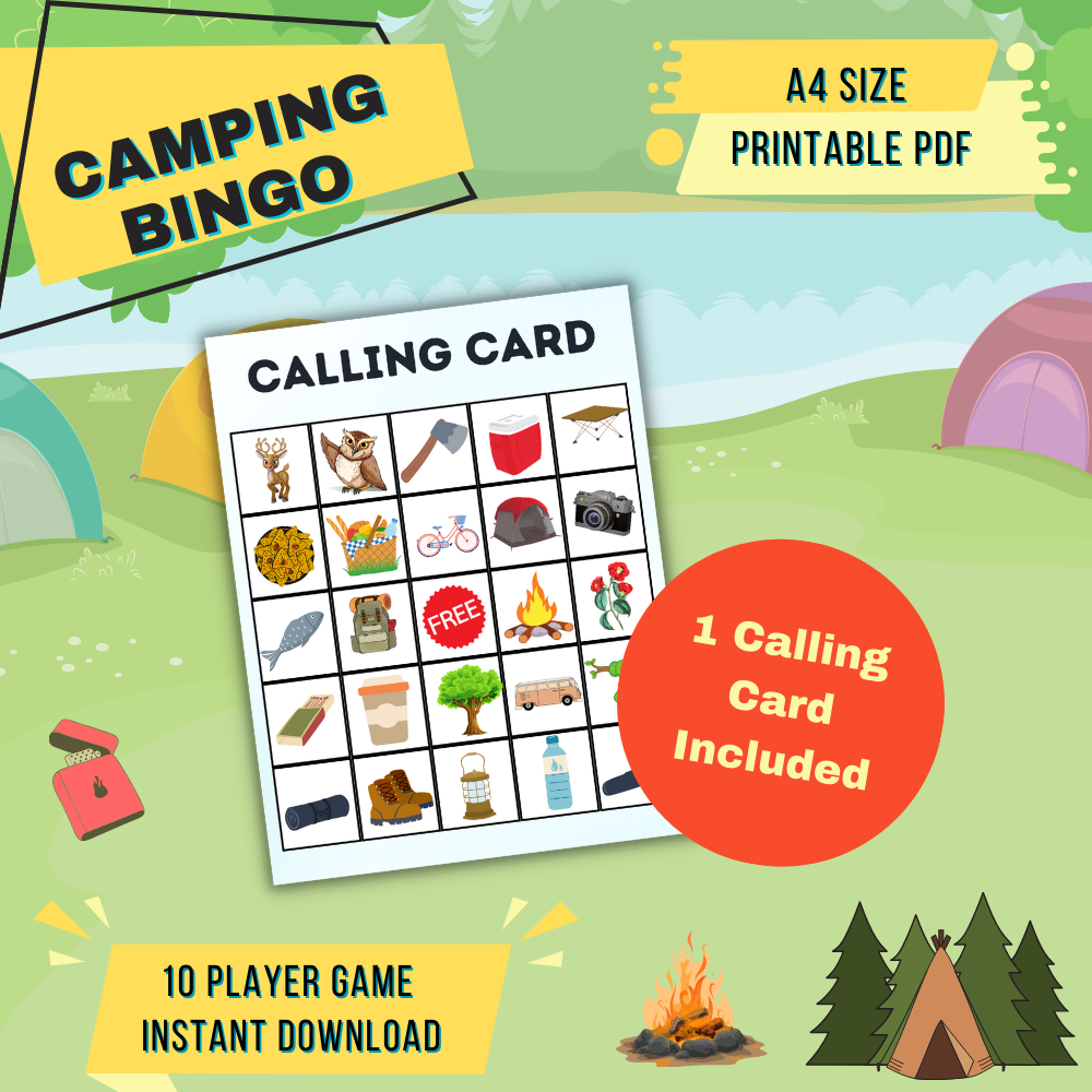 The Ultimate Camping Pack- Activity and Journals are included with over 400 pages! Included FREE Bingo Download