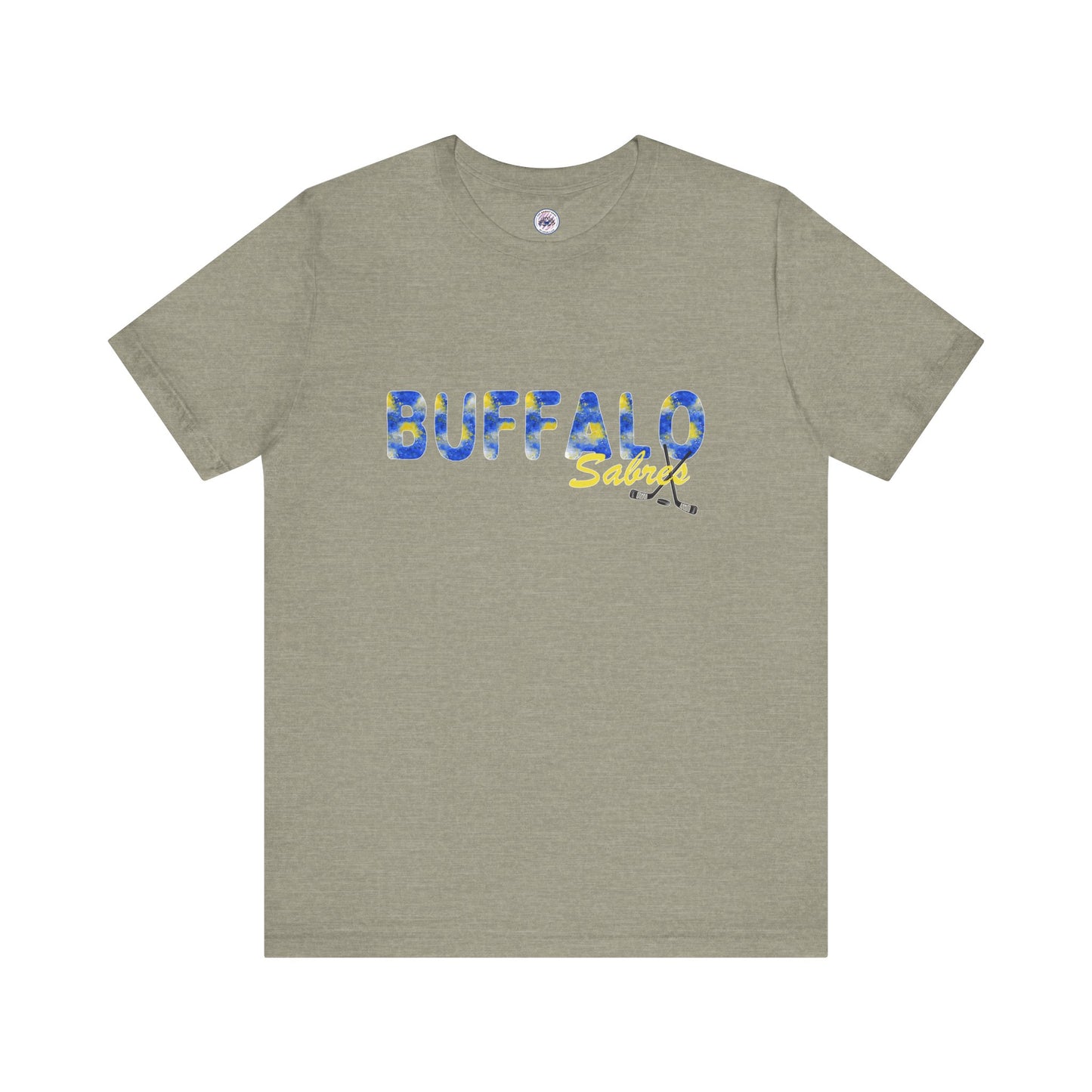Sabres Watercolor Buffalo Unisex Short Sleeve Tee